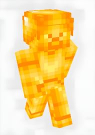 Orange Steve Skin (Image via SkinsMC)